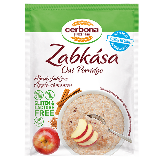 Terci de ovaz cu aroma de mere si scortisoara fara gluten 50gr Cerbona