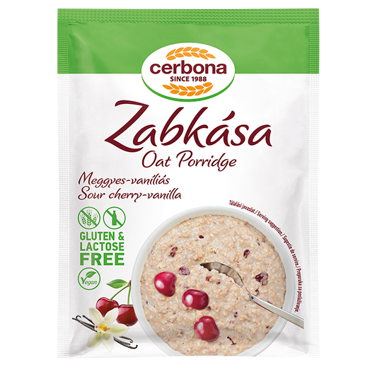 Terci de ovaz cu aroma de visine si vanilie fara gluten 50gr Cerbona